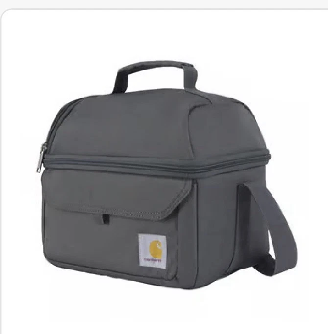 Carhartt Insulated 12 Can Lunch Cooler Two Compartment Rain Defender NWT !