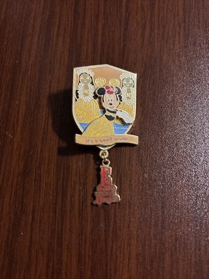 DLR Minnie It s A Small World Annual Passholder E-Ticket Dangle Pin-LE 1500