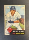 1953 Topps Baseball #174 Billy Loes, Good/Filler Grade, Brooklyn Dodgers, B