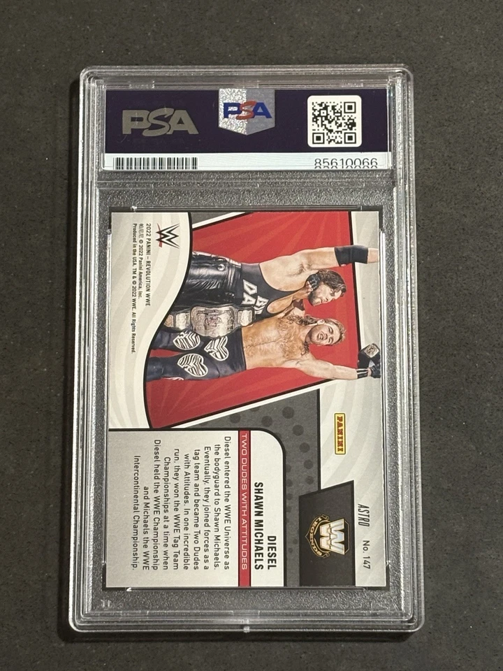 SHAWN MICHAELS & DIESEL 2022 PANINI REVOLUTION WWE SIGNED AUTO CARD PSA/DNA - Image 2 of 2