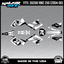 Graphics Kit for SUZUKI RMZ250 2004 2005 2006 Instinct Series - White