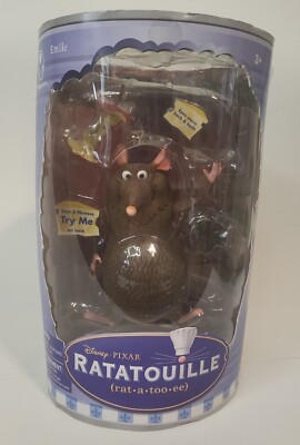 Emile RATATOUOLLE Talking Action Figure Pixar Movie Disney Store Toy