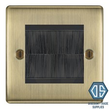 BG Nexus Metal Antique Brass Switches & Sockets Black Inserts Full Range 