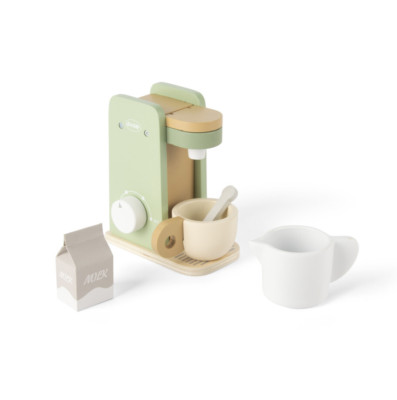 Dantoy Kaffeemaschinen-Set aus Holz Rollenspiel Holzspielzeug 5-tlg. 3+ Jahren