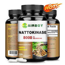 120 un. Natokinase 8.000 FU - Salud cardíaca y cardiovascular, flujo sanguíneo, sin OGM