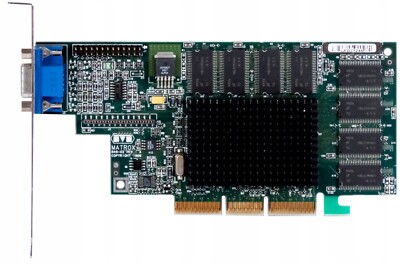 Matrox Millennium G400 16MB SGRAM AGP Grafikkarte G4+M4A16DG 1999 846-02 REV.: A