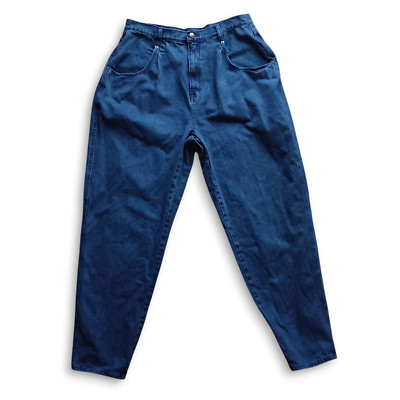 Vintage Authentic Brittania Relaxed Fit Jeans Women 18 Average BRITTBAGGY Cotton