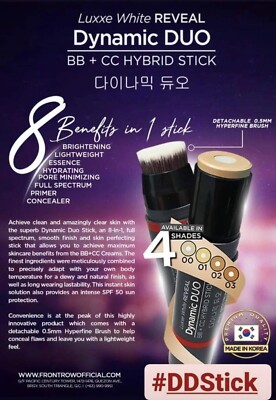 Luxxe White Reveal Dynamic Duo mit BB+CC Hybrid Stick - Vollspektrum LSF 50 PA ++