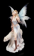 Statua Decorativa Di Fata Milaileé Con Orso Polare - Grande XL