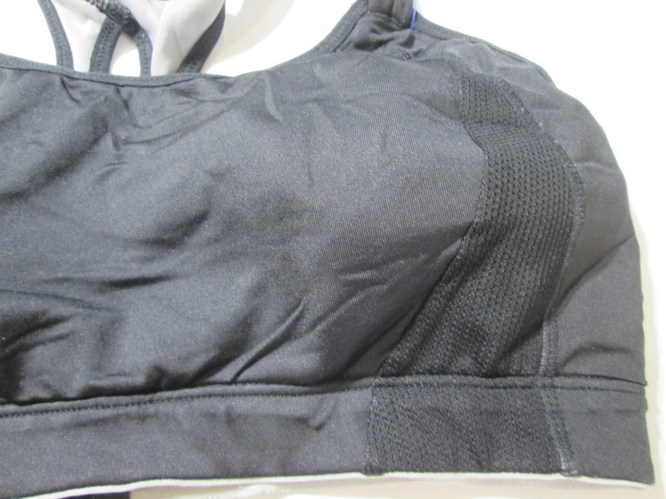 Sujetador deportivo Laisla talla 36D negro forrado inalámbrico espalda deportiva ajustable ropa deportiva Foto 4 de 4