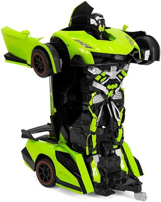 Park10 Toys Transforming RC Remote Control Robot Drifting Sports Race Car Toy 