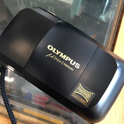 Olympus MJU I Panorama Quartz Date 35mm Compact Film Camera, Rare