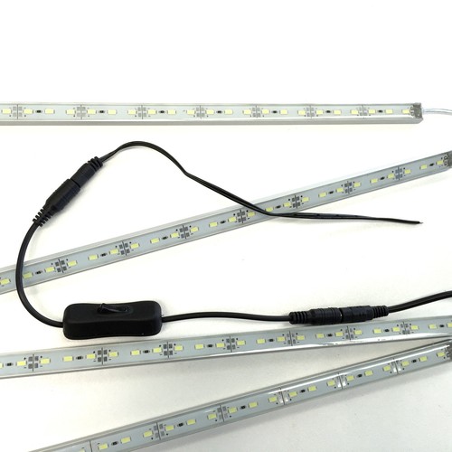 4X12V Waterproof Cool White 5630 Led Strip Lights Bars Camping Caravan Boat Set - Picture 10 of 12