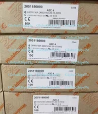 100pcs Weidmuller Terminal A2C 4 Plug-in 1-in1-out 4 mm² 2051180000