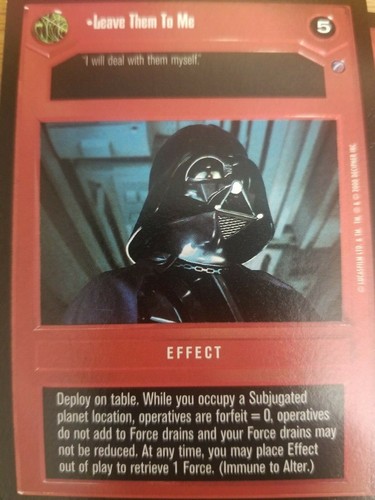 Star Wars CCG Death Star II BASIC SINGLES Select Choose Your Card SWCCG - Picture 68 of 121