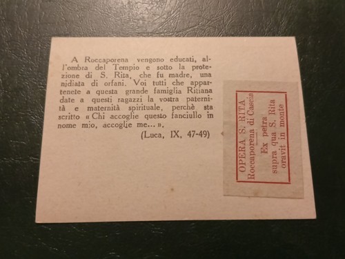 Santino Con Reliquia Reliquiario Santa Rita Da Cascia - Foto 2 di 2