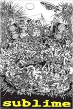 Sublime Cartoon 24x36 poster Brand New What it's Like Pawn Shop Santeria Riot!!!