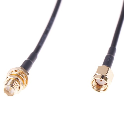 1PC 1m WiFi router antenna extension cable cord RG174 RP-SMA male to femal-b - Zdjęcie 5 z 8