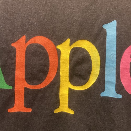 Vintage APPLE Fruit Of The Loom Made In The U.S.A. T - Shirt Size L - Picture 4 of 16