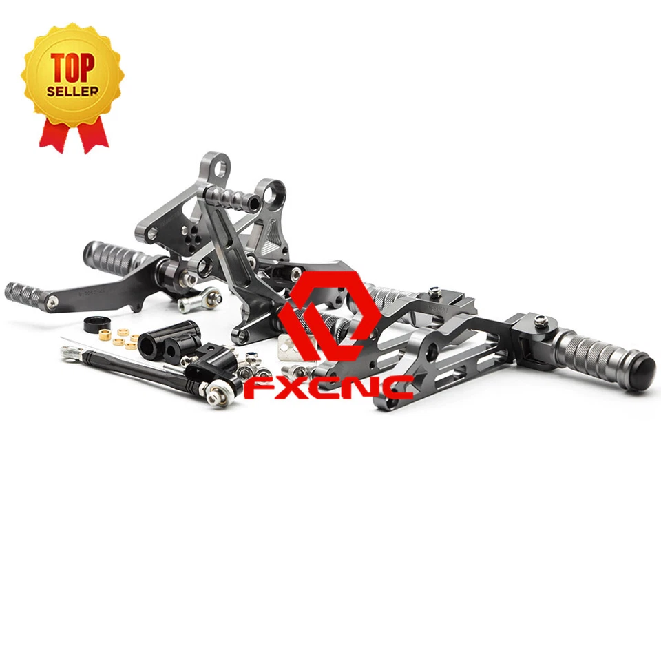 Fit GROM MSX125 20112-2015 2014 FXCNC CNC Front Footpegs Pedals Rearsets Pedal - Imagem 2 de 4
