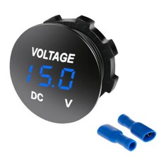 12V-24V Car Marine Motorcycle LED Digital Volt meter Voltage Battery Gauge Panel