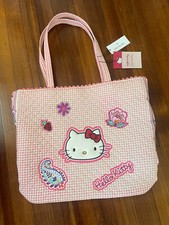 Vera Bradley Hello Kitty Gingham Large Shoulder Tote Bag Nwt