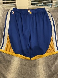 Golden State Warriors Game Worn Shorts Size 3xl Adidas Authentic NBA Away