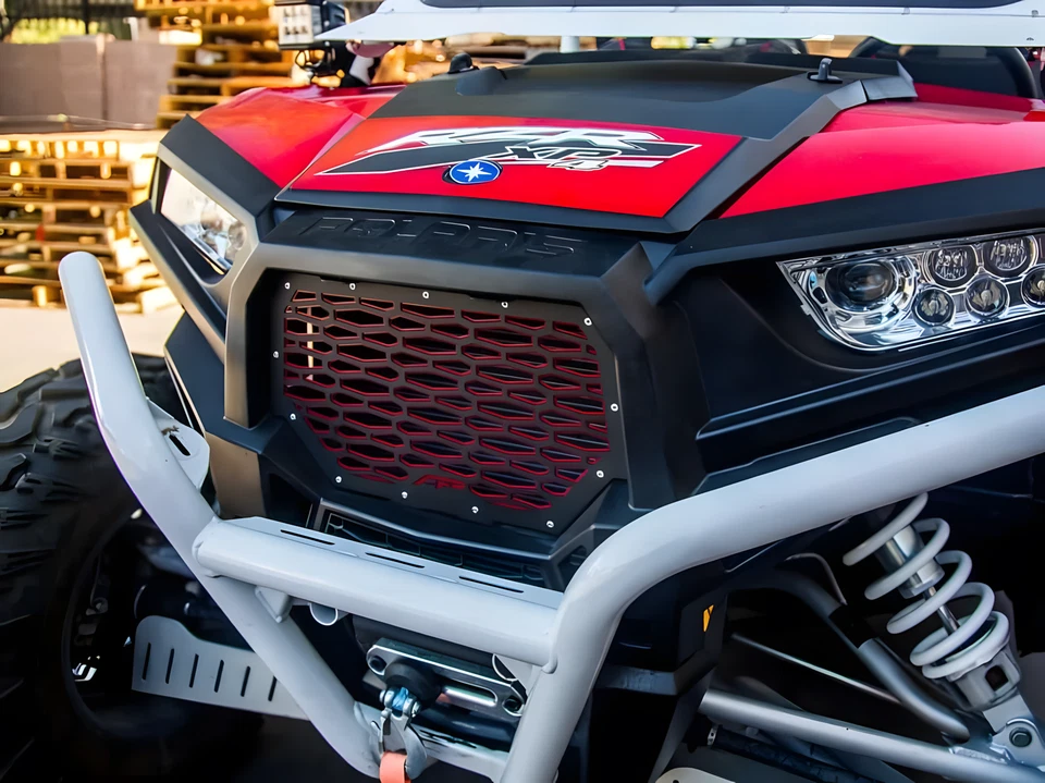 5439788-070 para Polaris RZR 900 2014-2018/RZR S4 1000 2019 parrilla delantera fascia Foto 4 de 4