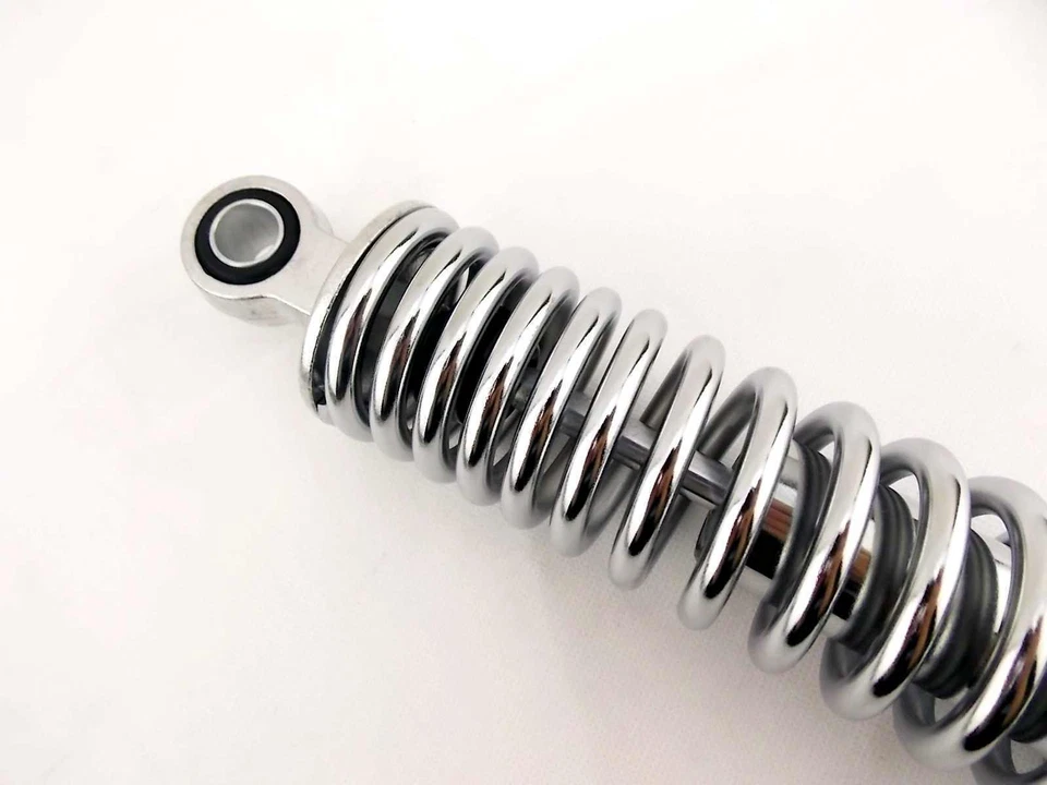 SUZUKI TM125 365mm JBS CHROME REAR SHOCK ABSORBERS EYE TO EYE — 第 2/4 张图片