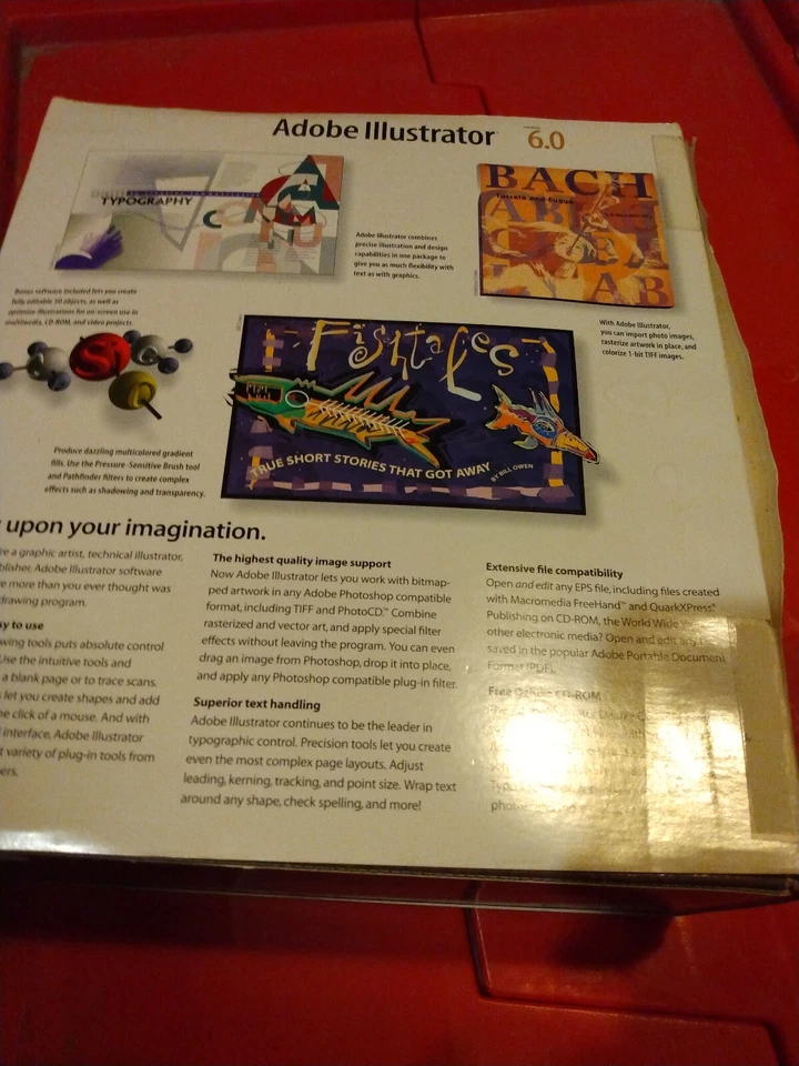 Software Adobe Illustrator 6.0 de colección 3.5 disquetes y demostración de 5.25 para PC Foto 2 de 2