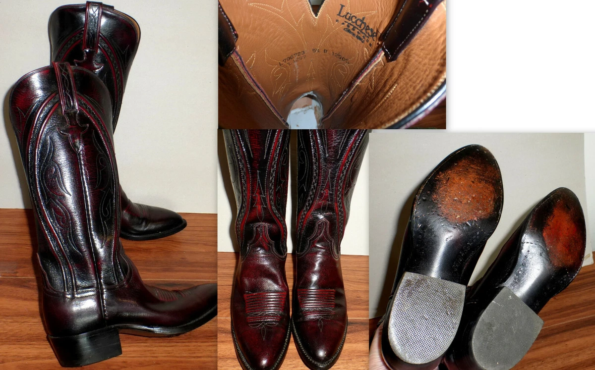 Ebay lucchese shop mens boots