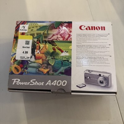 Canon PowerShot A400 Digital Camera 3.2 Megapixel 2.2x Optical Zoom 256MB Tested
