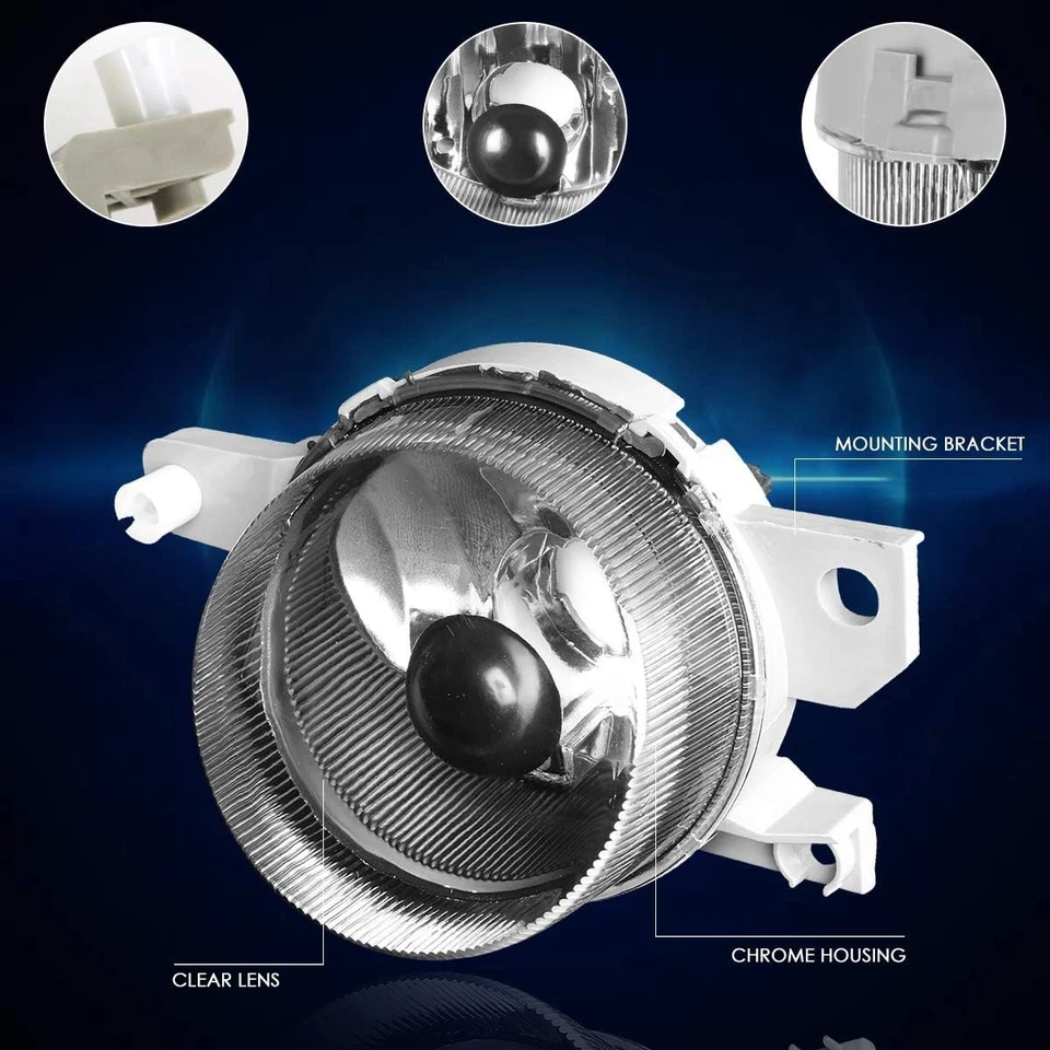 Luz antiniebla transparente izquierda+derecha para parachoques delantero Honda Civic Del Sol 93-97 Foto 3 de 4