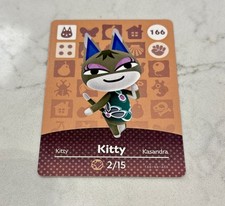 166 Kitty - Animal Crossing Amiibo Card AUTHENTIC Series 2 NM