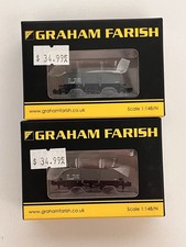 2x Graham Farish N Gauge 377-954A High Sided Open Wagon LNER Grey - BRAND NEW