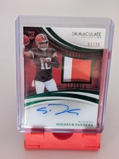 2025 Immaculate Shedeur Sanders Emerald RPA FOTL On Card Autograph /25 Browns 