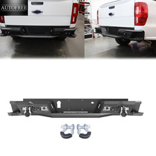 Rear Bumper For Ford Ranger 2019-2023 W2d-rings Black Steel Powder Coated New Rear Bumper For Ford Ranger 2019-2023 W2d-rings Black Steel Powder Coated New