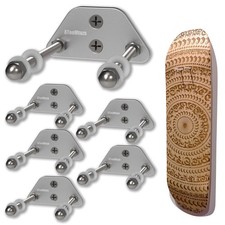 Skateboard Wall Mount Display 6 Packs -Aluminum Ramp Shape Skateboard Deck Wa...
