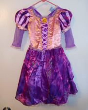 Disney Parks Rapunzel Girl Toddler Dress-Up Costume Purple Pink Size XS