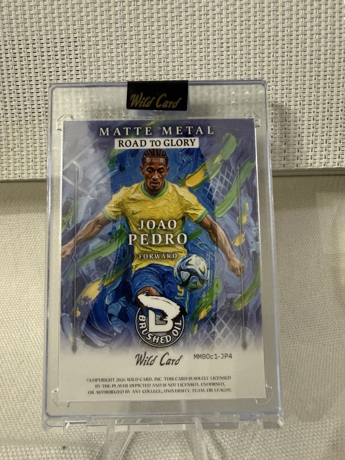 Wild Card 2026 Matte Metal Joao Pedro #MMB0c1-JP4 Brazil Brushed Oil true 1 of 1