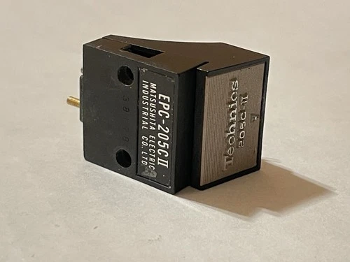 Technics EPC 205C II Turntable Tonearm Cartridge GOOD COILS. Leaning STYLUS