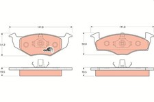 Bremsbelagsatz Vorne für VW Golf 3 1H Van 1H1 Variant 1H5 Polo III 96-02