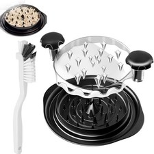 Black Chicken Shredder 10.8" Visible Large Meat Shredder with Cleaning Brush