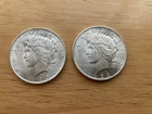 Lot of 2 1923 Silver Peace Dollars MS Grade