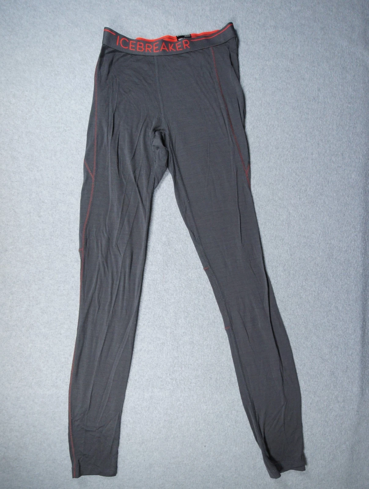 Icebreaker Pants Mens Small Gray 150 Zone Baselayer Merino Wool Outdoors Adult
