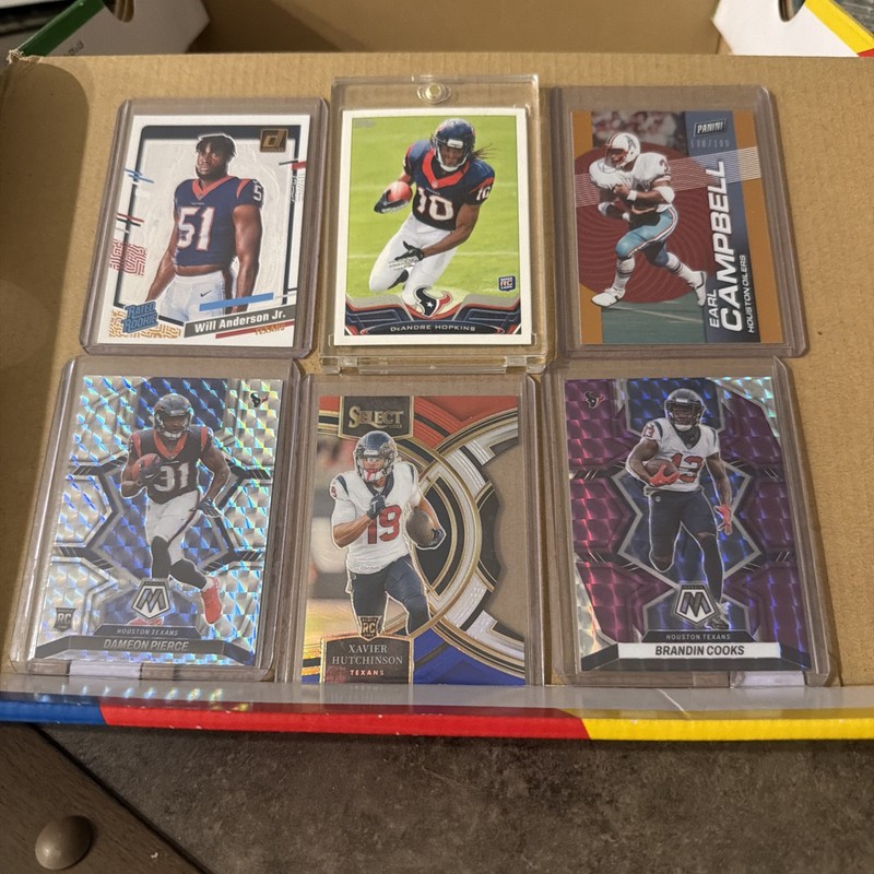 Houston Texans Card Lot 4 RC’s, Will Anderson Portrait, 2 Numbered