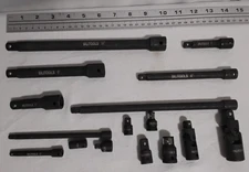 BILITOOLS 1/4 3/8 1/2" Drive Extension Set Impact Grade Socket Ratchet Extension