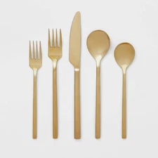 20pc Ashby Flatware Set Champagne - Threshold