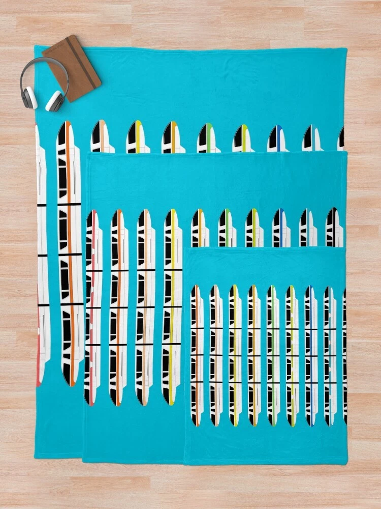 Disney WDW Monorail Cozy Fleece Blanket