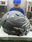 Devonta Smith Autographed Philadelphia Eagles Slate Mini Helmet - Fanatics